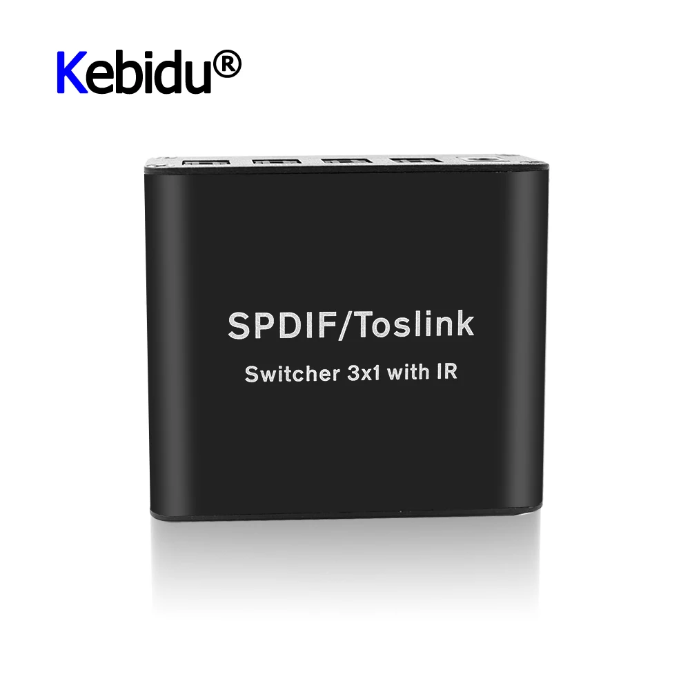 Оптический SPDIF/TOSLINK аудио коммутатор сплиттер 3x1 поддержка цифрового DTS 5 1