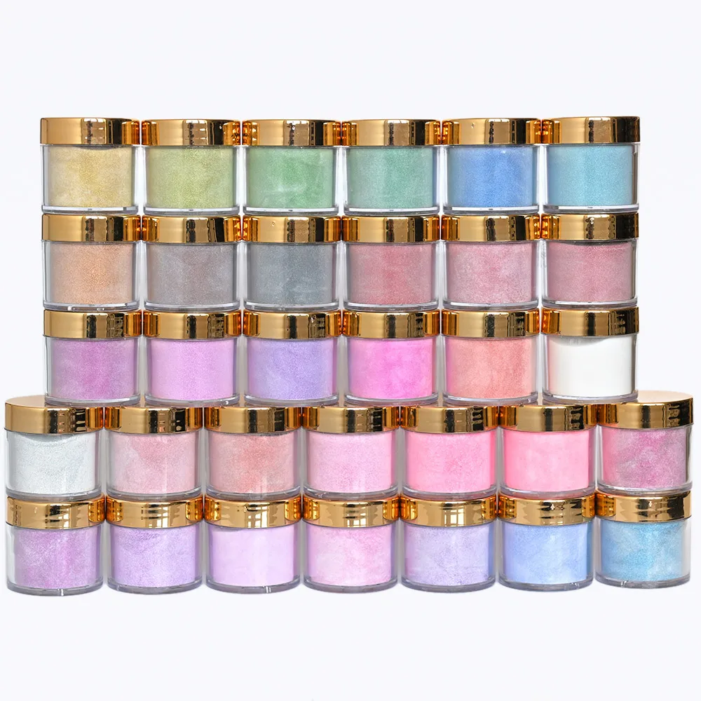 130 Colors Acrylic Powder 1OZ 3D Pattern Dust Mixed Glitter Manicure Nail Extension Design Acrylic + Dip Powder (color 31-60)H&*