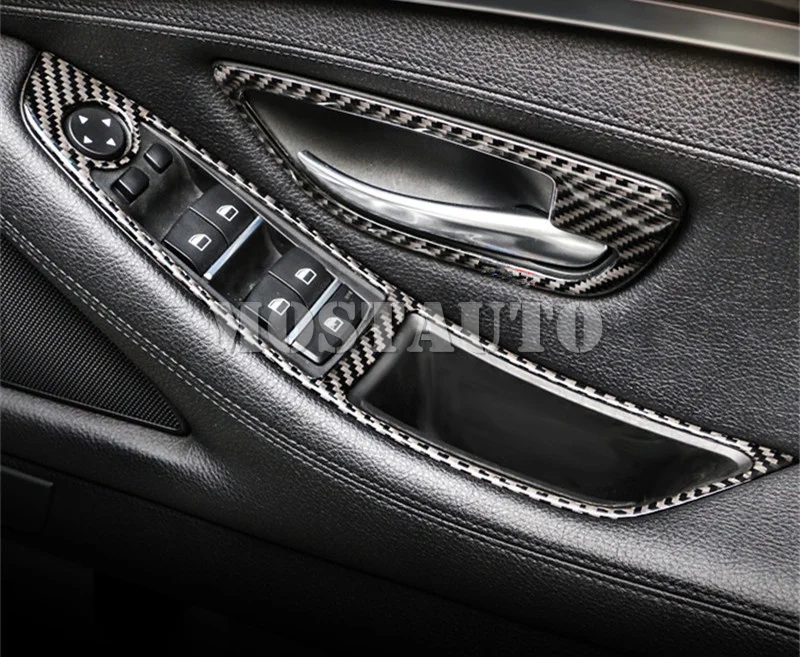 Для BMW 5 серий F10 F11 подлокотник из углеродного волокна крышка окна переключателя