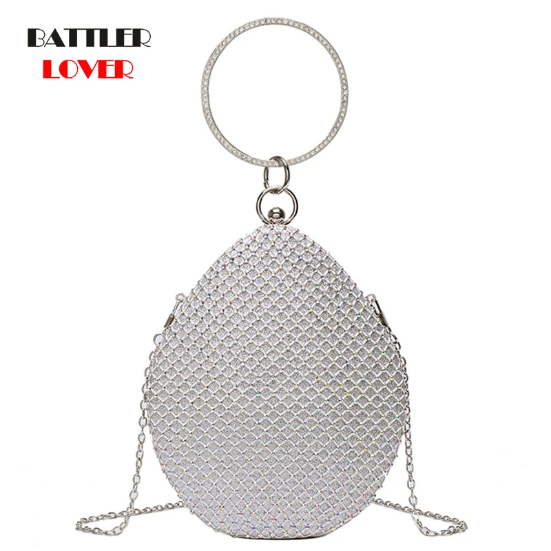 

2021 Design Shining Evening Bag Women Luxury Diamonds Party Day Cluthes Vintage Lady Crossbody Flaps Female Handbag and Purse