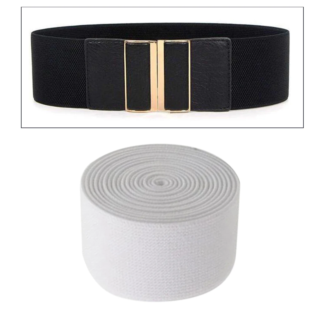 

1 Roll High Elasticity Flat Elastic Band Stretch Webbing Craft 1.5 Inch Wide