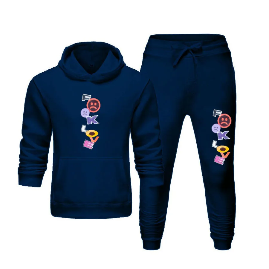 

Hoodie Love Hoodie Set Men TrackSuit Men Love Printed Sweatshirts And Pants