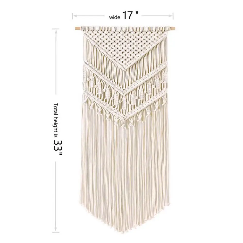 Макраме Тканые настенные подвесные богемные шикарные геометрические украшения