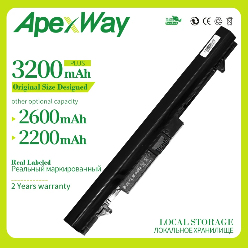 ApexWay 3200 мА/ч 14 8 V 4 ячейки ноутбук Батарея для hp ProBook 430 H6L28ET RA04 H6L28AA HSTNN IB4L|laptop battery|for