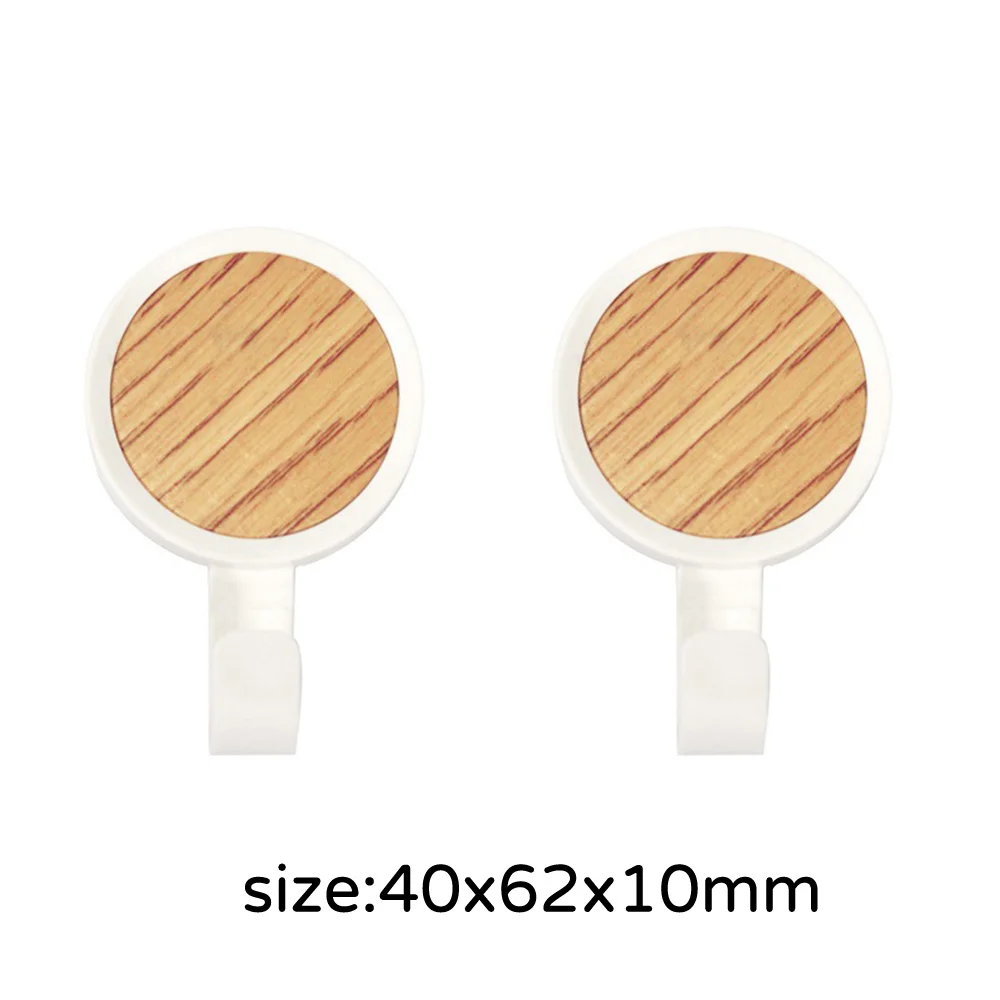 

2 Pieces Waterproof Adhesive Wall Hanger for Kitchen Bathroom Office Closet