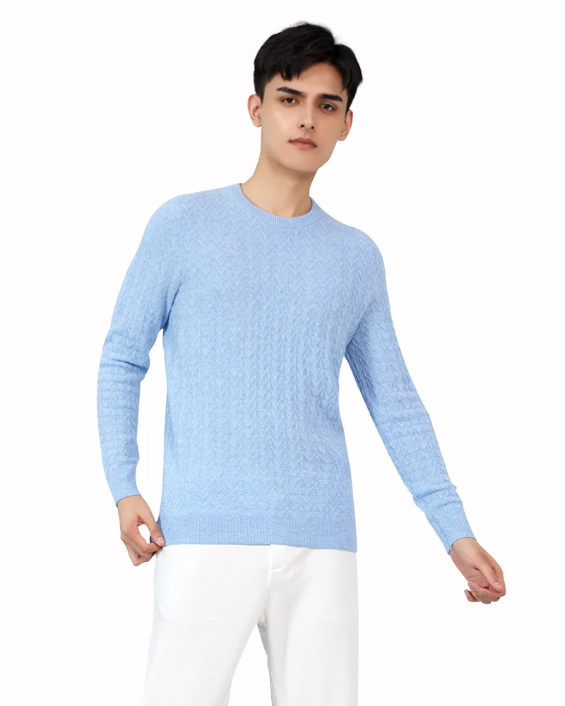 

Мужской однотонный кашемировый пуловер Zhili 100%