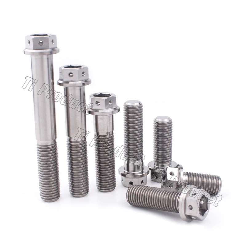 Титановый болт GR5 внутренняя и внешняя Шестигранная Фланцевая головка с