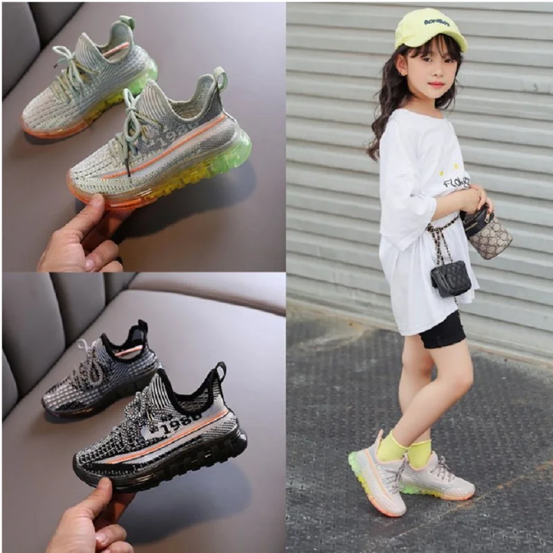 Кроссовки для мальчиков и девочек разноцветные на весну-лето | Детская одежда