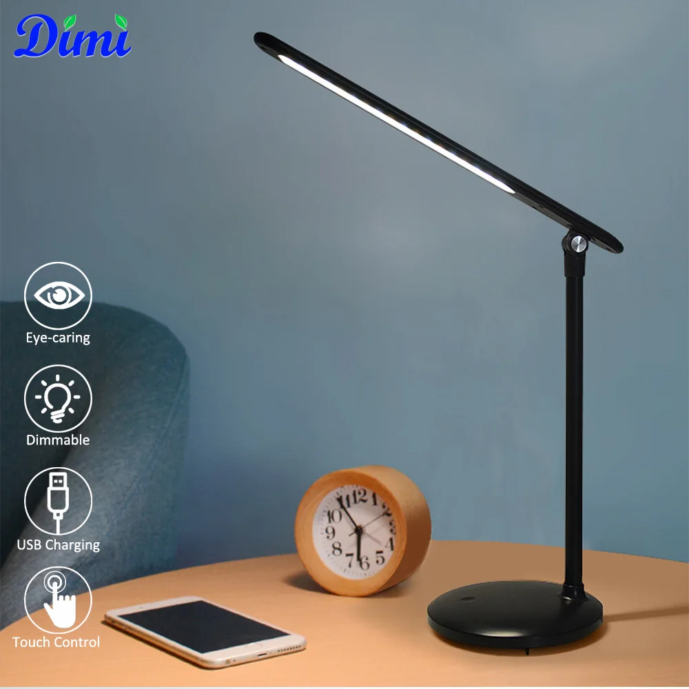 Светодиодная настольная лампа с регулируемой яркостью и сенсорным управлением