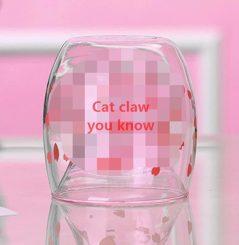 Новая кошачья лапа чашка с кофейной чашкой молочная Кружка Пивная Вишневый