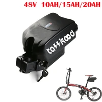 frog 48 volt 750w ebike lithium battery 48v 13ah 20ah 15ah electric bicycle seat post batteries for 350w 500w bafang motor