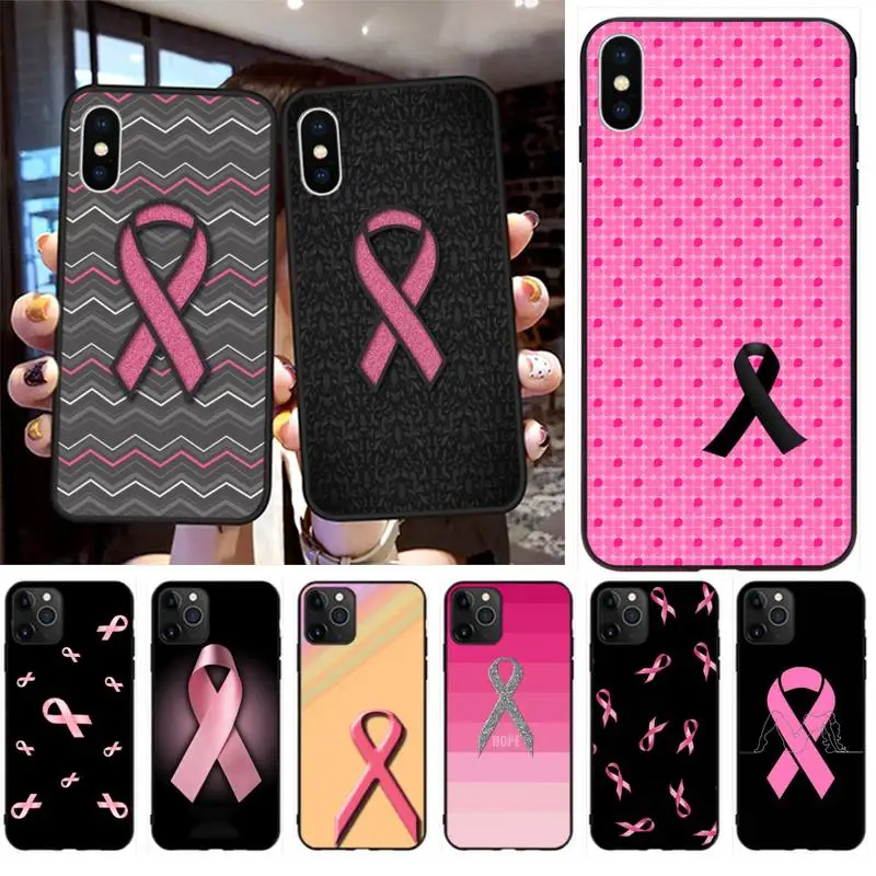 Чехол для телефона Girly с розовой лентой и раком груди iPhone 11 pro XS MAX 8 7 6 6S Plus X 5S SE 2020
