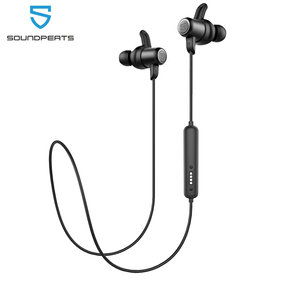 

SounPEATS Bluetooth 5.0 Wireless Earphones APTX HD IPX8 Waterproof Stereo Sports Headset with Magnetic Charging