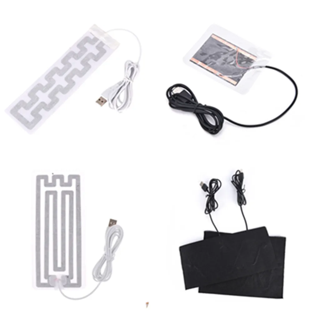 

1pcs Women Men Warmer Heater Pads USB Heated Tablet Winter Insoles Shoes Electric Carbon Heating Sheet for Shoes Clothes