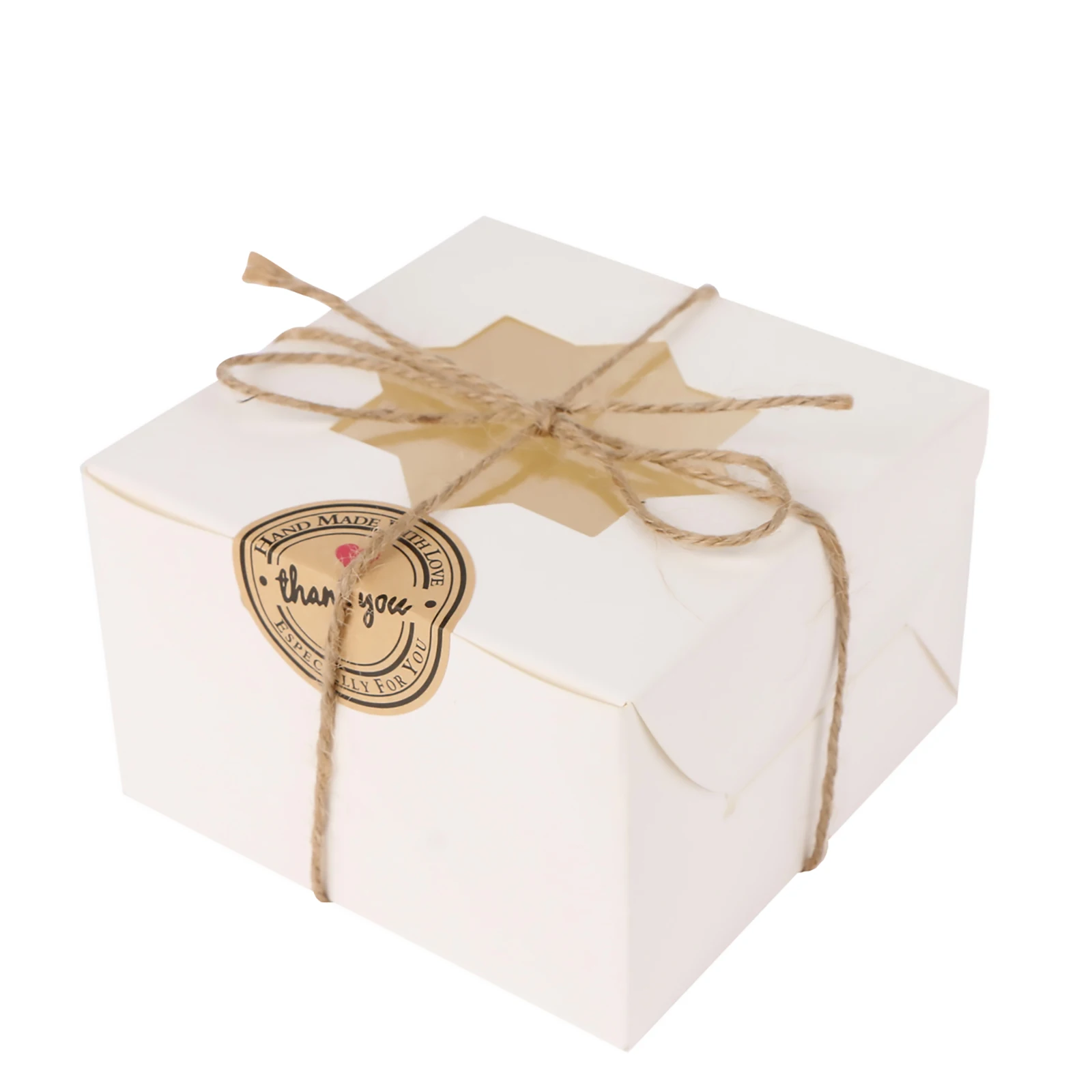 

20 шт. 4x4x2,5 маленьких коробок для печенья с окном коробки для печенья коробочки из белой бумаги картонные подарочные коробки для кондитерски...