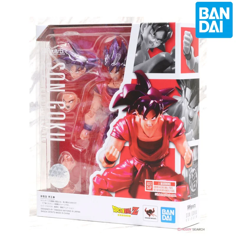 Bandai Драконий жемчуг аниме ручная работа SHF Son Goku Kakarotto Red Kaiouken подлинные модели