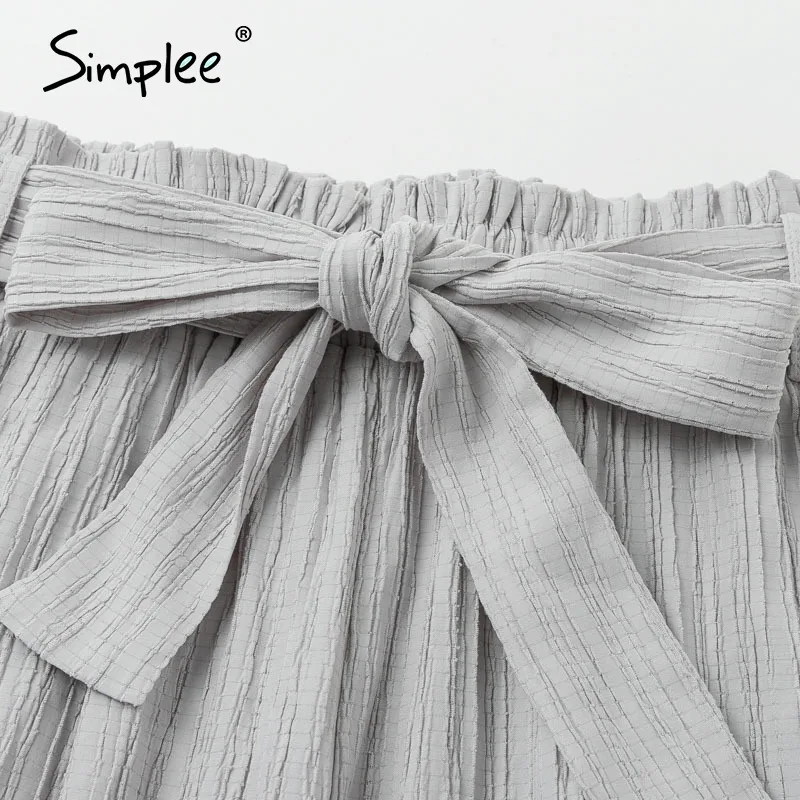 Simplee Casual sash high waist women pants 2020 Spring Summer palazzo long wide leg Office lady work trouser female pant | Женская