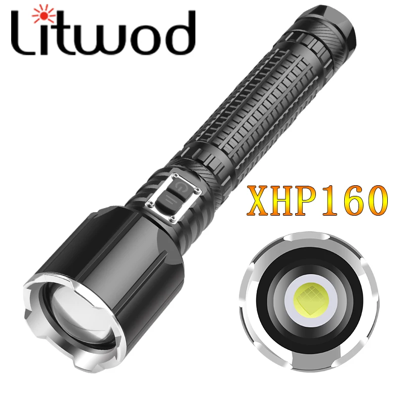 

16 Core XHP160 Led 1000,000LM The Most Brightest Flashlight Zoomable Usb Chargeable Torch Light 18650 26650 Battery Lantern