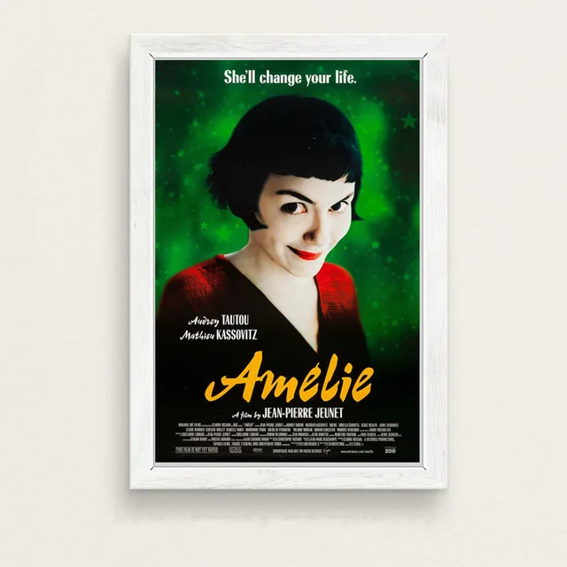 4 Amelie классический фильм Искусство Живопись Шелковый Холст плакат настенный домашний декор - Цвет: 4