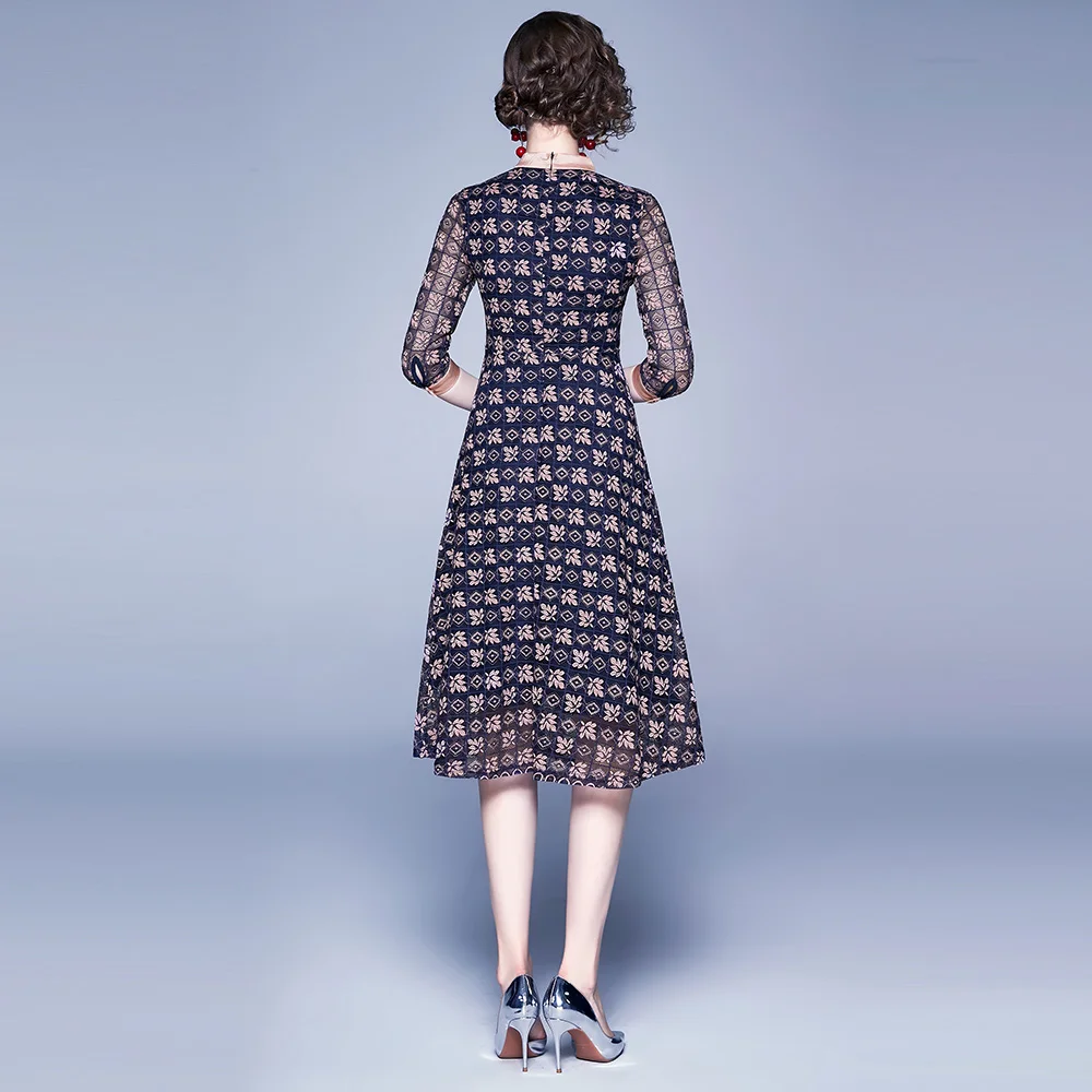 Женские Элегантные вечерние платья новая осенняя модная уличная одежда с