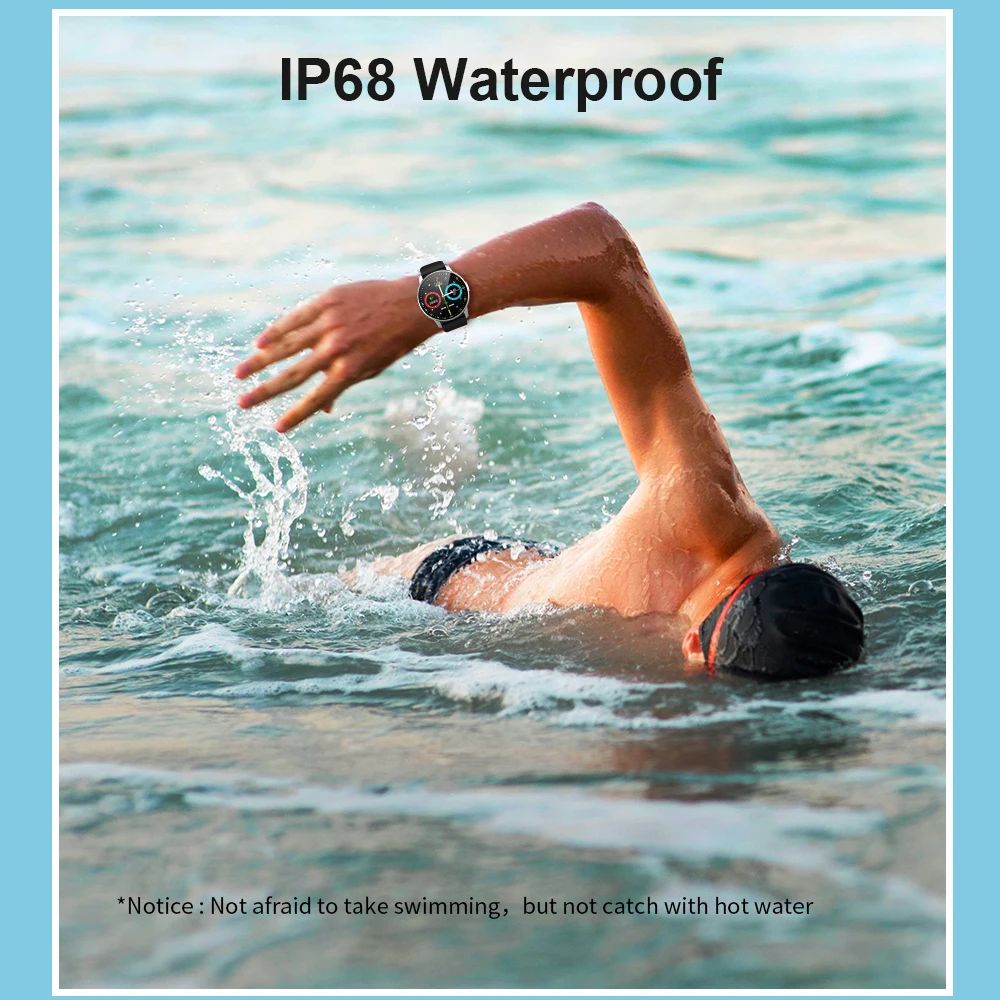 

Smart Watch Man IP68 Waterproof Men 2021 Extra Strap Fitness Bracelet BT5.0 Men's Watches for Android IOS