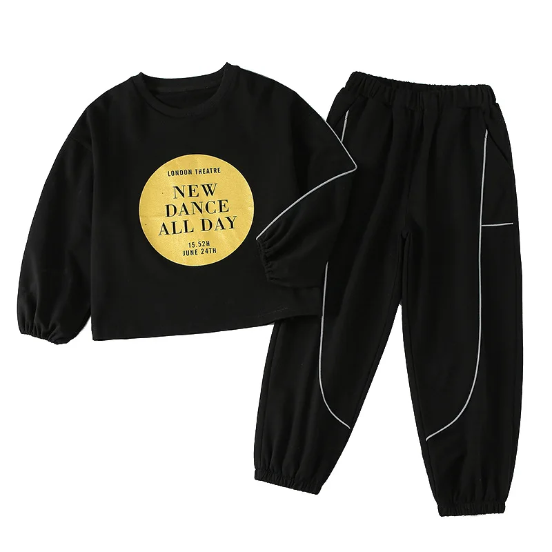 

Children with the new autumn 2021 cuhk children's han edition of leisure sport suit two-piece tide girls who dress pants