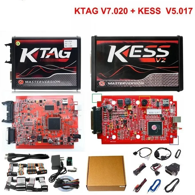 show as the photo Kess Ktag 7,020 Kess V2.47 ECU программист Kess V2 V5.017 V2.47 Ktag Master Fgtech Galletto V54 BDM Рамка для Ktag Адаптер BDM - Цвет: show as the photo