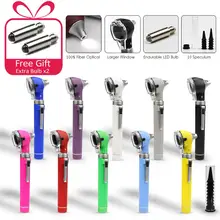 LED Fiber Optic Portable Medical Ear Endoscope Borescope for Ear Nosal Care Health Check Diagnostic Direct Otoscope Tool