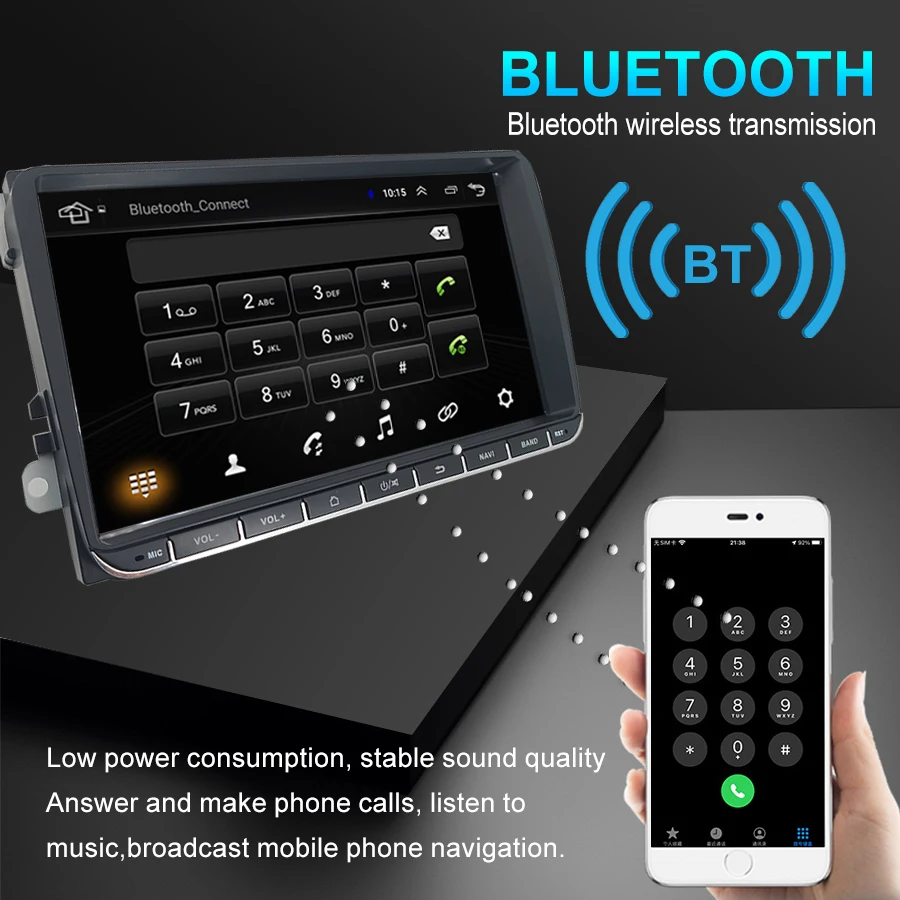 $110.88 9Inch Screen Car Stereo Head Unit For VW AMAROK 2014 Navigation Car Radio Android Multimedia Player Autoradio Bluetooth Carplay