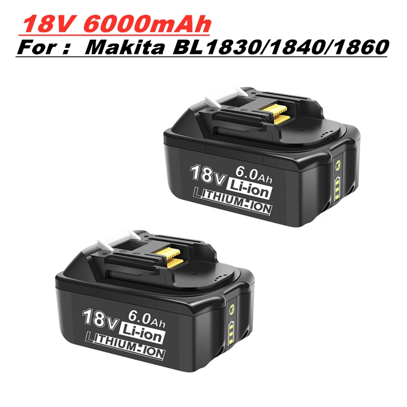 

Аккумулятор для Makita, 18 в, 6000 мА · ч, 18 в, 400 А · ч