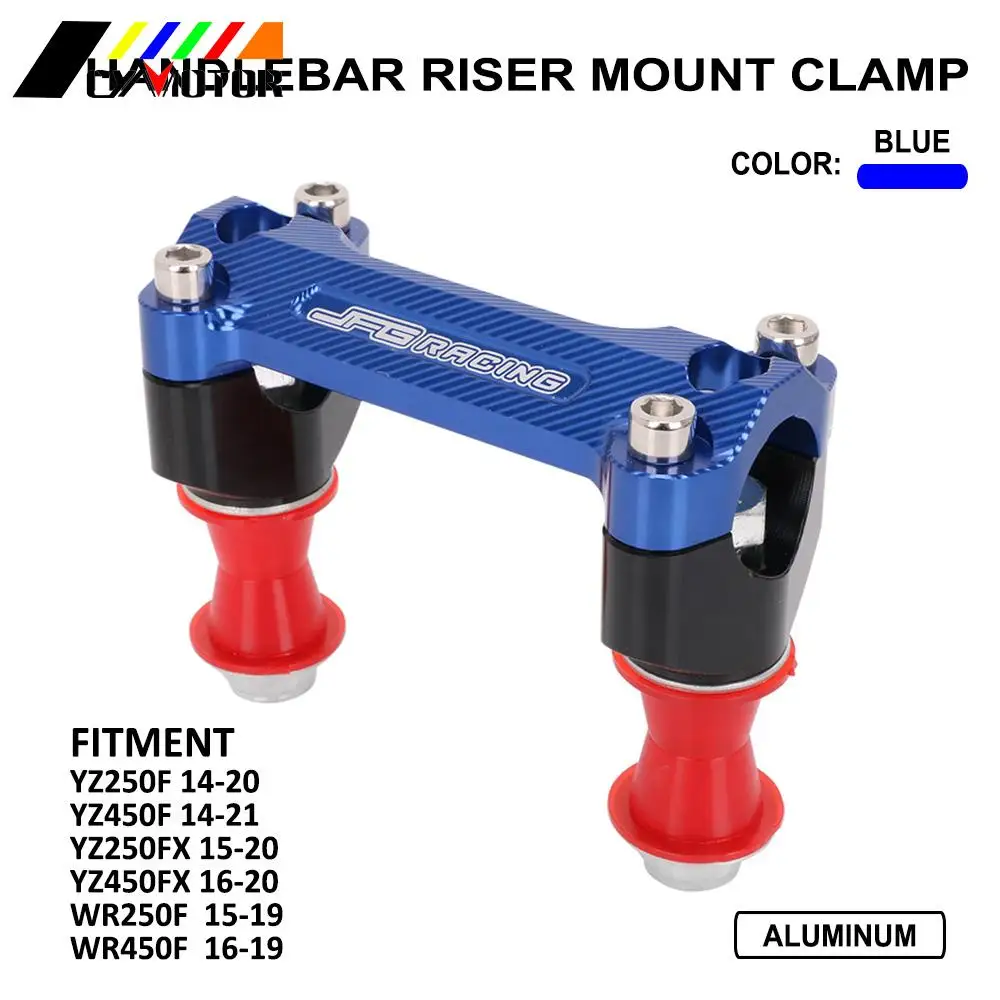 

Motorcycle CNC Handlebar Riser Mount Clamp For Yamaha YZ250F YZ450F YZ250FX YZ450FX WR250F WR450F WRF YZF 250 450 2014-2021