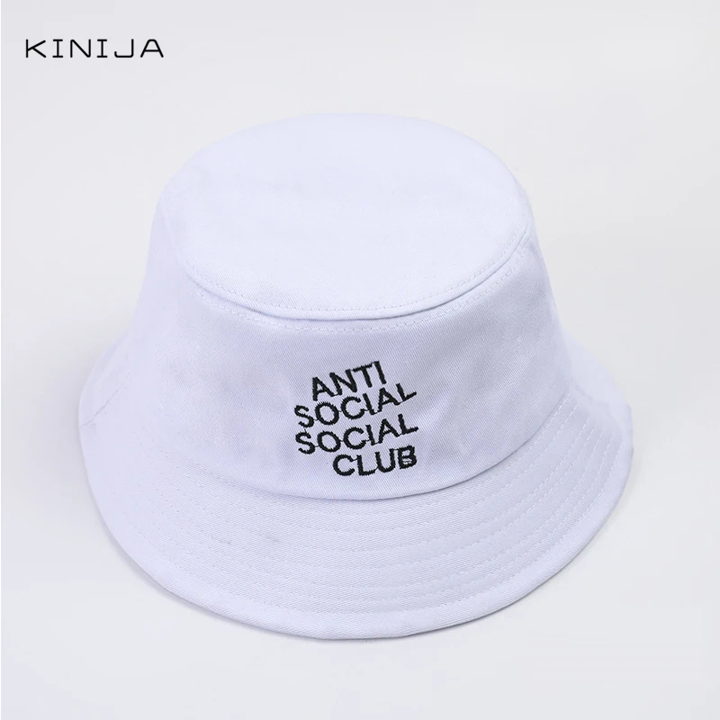 Унисекс тазик Шляпа Вышитая буква ведро шляпа складная Панама кепка хлопок