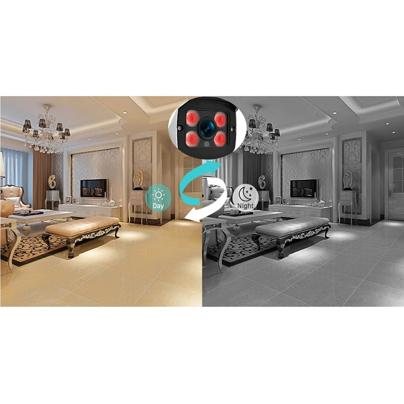 

MOOL 1080P WIFI Wireless Camera Home Security Camera Smart Voice Baby Monitor Surveillance Indoor/Outdoor-EU Plug