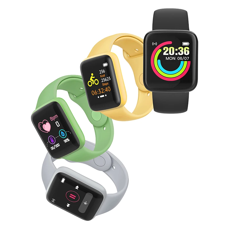 

Y68 D20s Smart Watch Fitness Waterproof Heart Rate Blood Pressure Monitor Bluetooth-compatible Bracelet Sleep Monitoring