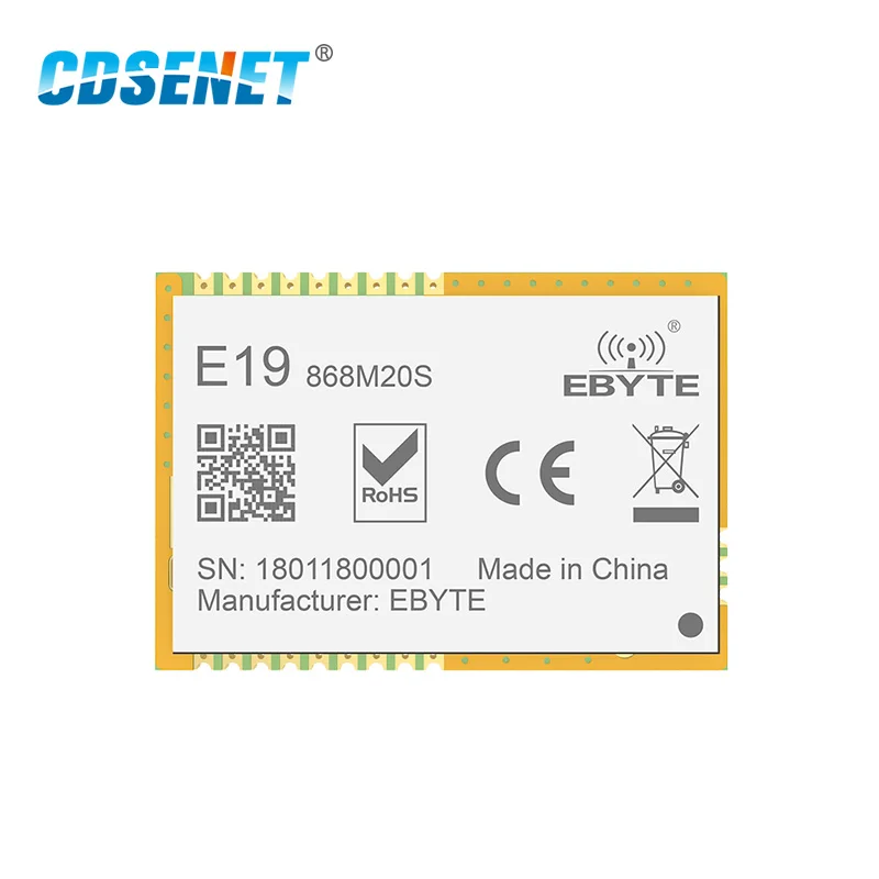 LoRa 868 MHz SX1276 SX1278 приемопередатчик беспроводной rf модуль 100mW CDSENET E19 868M20S Дальний