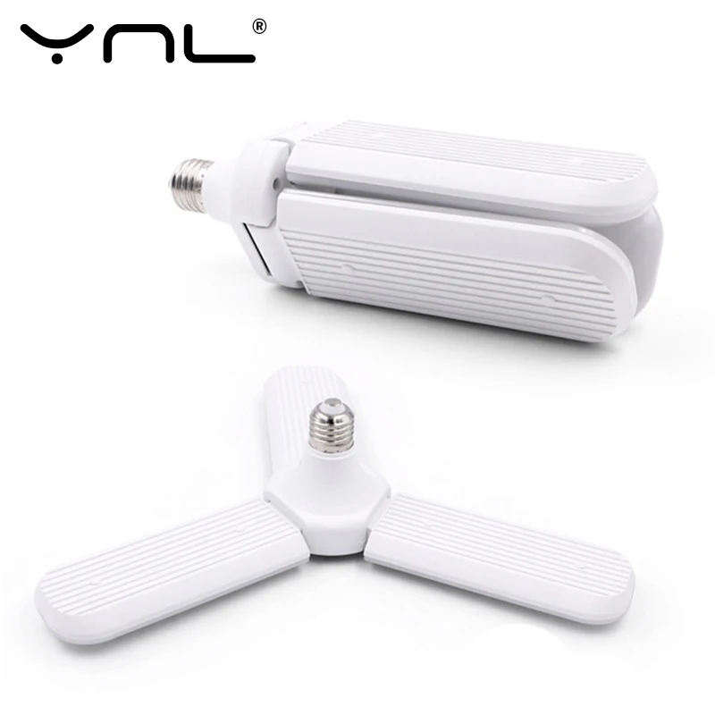 30 Вт 45 60 светодиодный E27 складной потолочный вентилятор лампа светильник