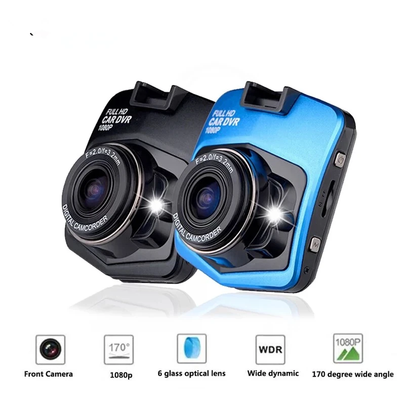 Синий/Черный Супер Мини Автомобильный видеорегистратор Full HD 1080P цифровой