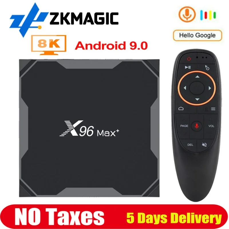 

4PCS/Lot X96 Max Plus S905X3 4GB 64GB Android 9.0 Smart TV BOX Amlogic S905X3 Quad Core Dual Wifi 2.4&5G 8K Media Player X96MAX