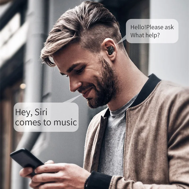 Baseus W01 TWS настоящие беспроводные блютуз наушники 5 0 умные Bluetooth Беспроводные с