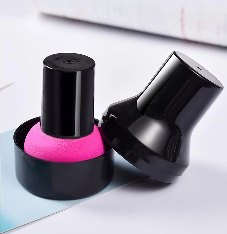 Спонж для макияжа с милой грибовидной головкой коробкой хранения губка основы