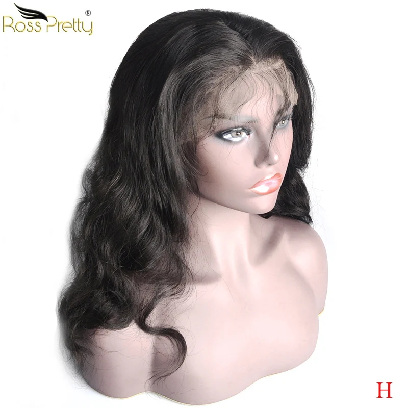 Натуральные волосы Ross Pretty Remy бразильские на сетке спереди парик волнистые парики