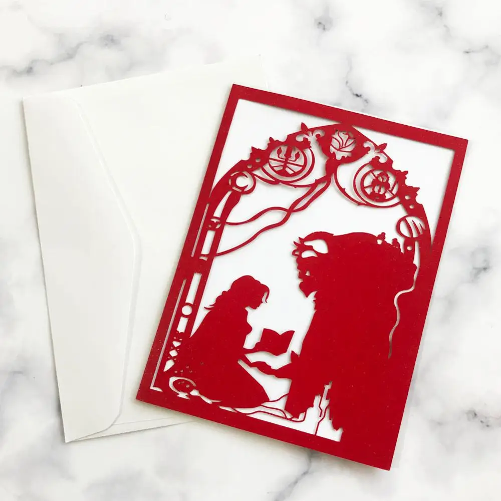 Свадебные пригласительные открытки 20 шт./лот китайские красные многоцветные