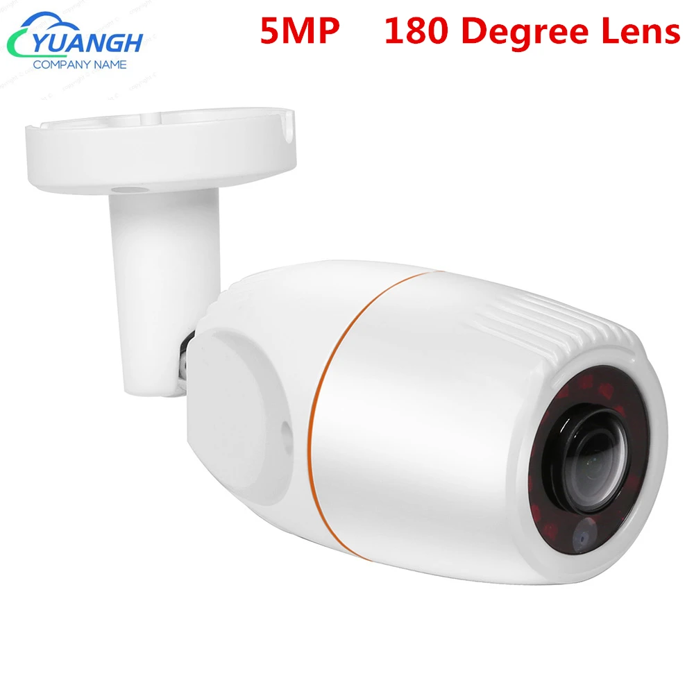 

5MP Analog Camera AHD 180 Degree 1.7mm Lens IR Night Vision Metal Bullet Waterproof CCTV Outdoor Camera