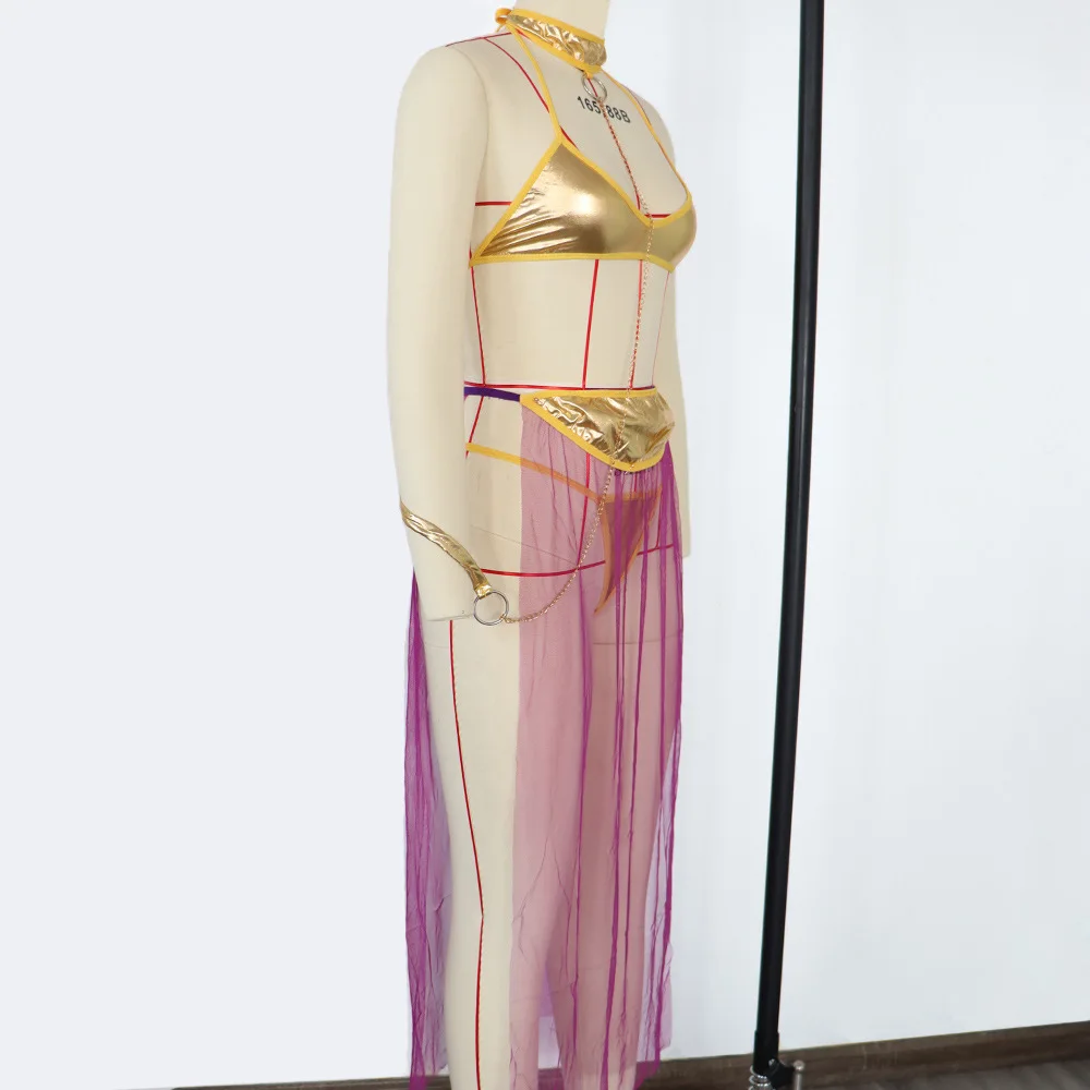 Женский сексуальный комплект нижнего белья сетчатая Экзотическая одежда для