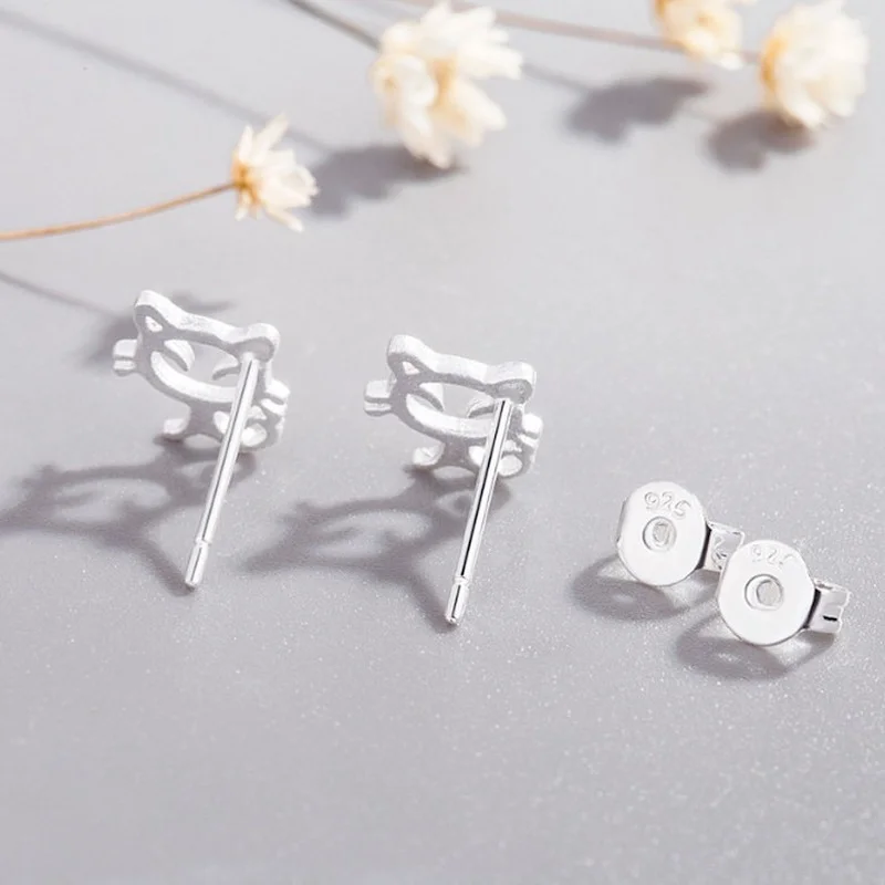 

Creative Women Cartoon Cat Ear Studs Earrings Party Wedding Jewelry