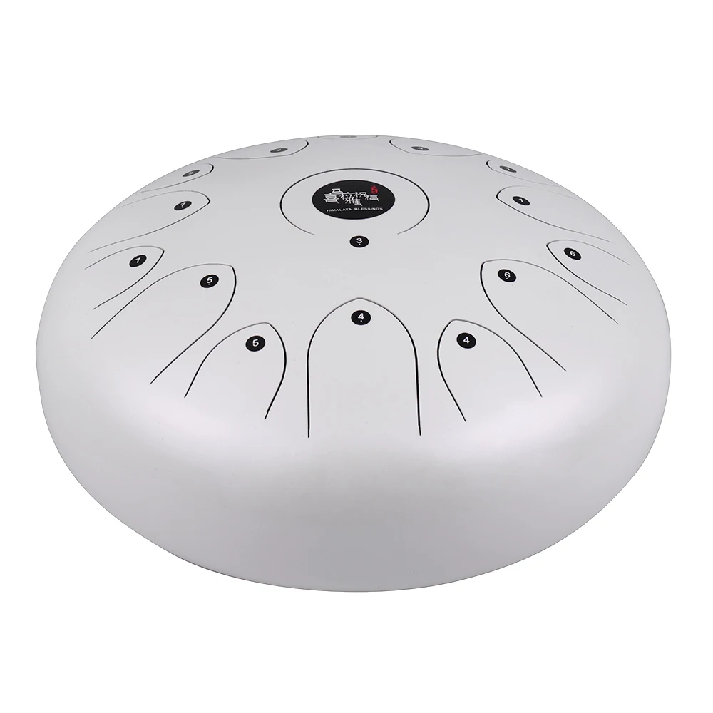 Professional 14 Inch 15-Tone Steel Tongue Drum Hand Pan C Key Percussion Instrument with Mallets Carry Bag | Спорт и развлечения