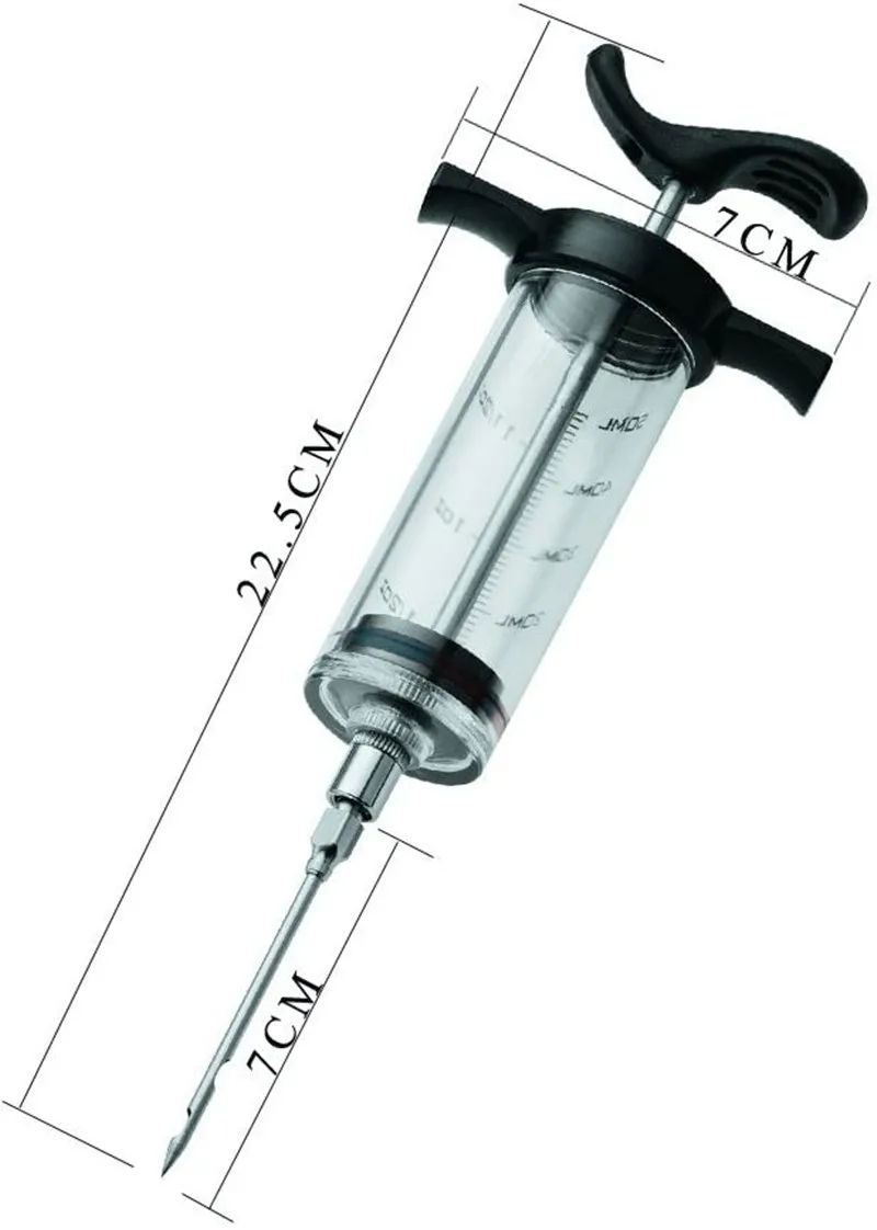 Игла для вкуса шприцы турецкой свинины барбекю стейка мяса соусов маринады