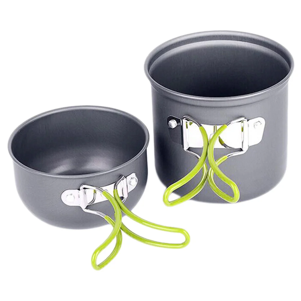 

1 Set Useful Cooking Utensils Durable Cookware Cooking Pan Folding Pot Cutlery for Camping Outdoor Hiking Travel