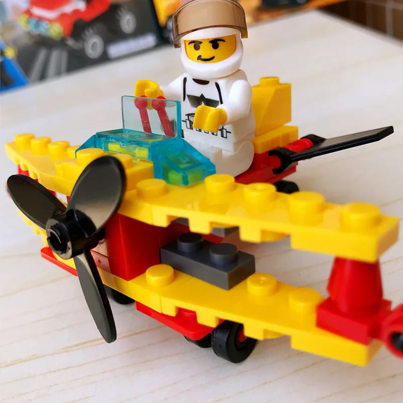 12 видов оригинальных мини строительных блоков боевой самолет вертолет