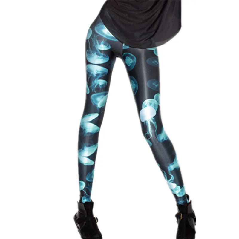 Двойной женский череп Фараон 3d блестящие обтягивающие брюки из спандекса без ног